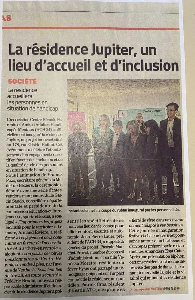 Résidence JUPITER, un lieu d'accueil et d'inclusion.